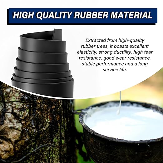 Solid Rubber Sheet Roll 80"x40"x1/8" Heavy Duty Neoprene Rubber Sheet, Perfect for DIY Gasket Material, Anti Vibration Pads, Sealing Strip, Floor Protection, Crafts, Mat, Black.
