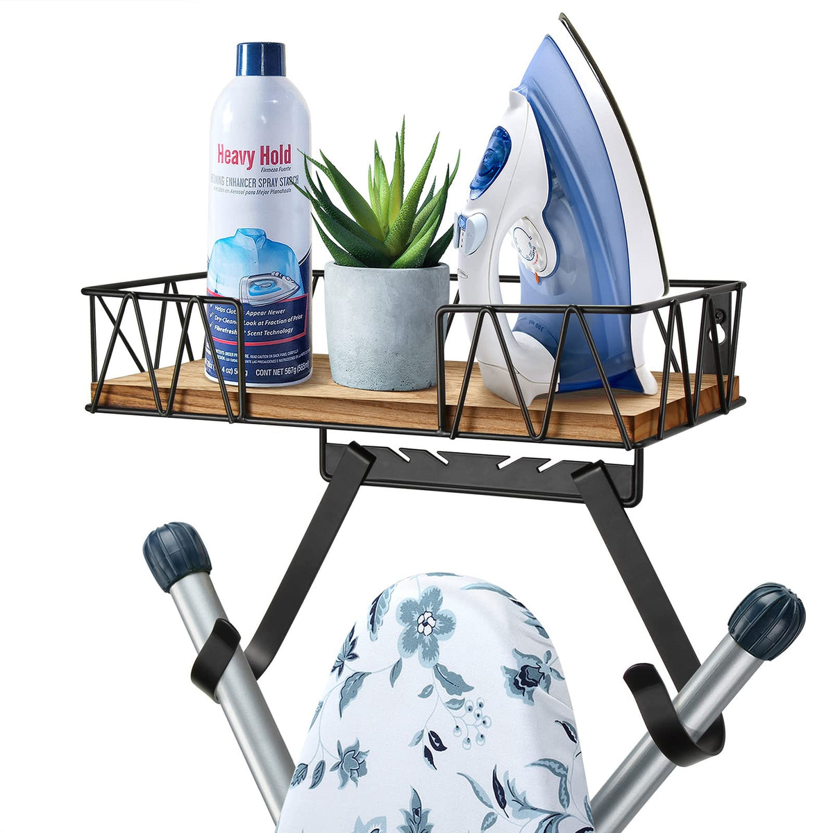 TJ.MOREE Ironing Board Holder Wall Mount - Laundry Room - Image 1