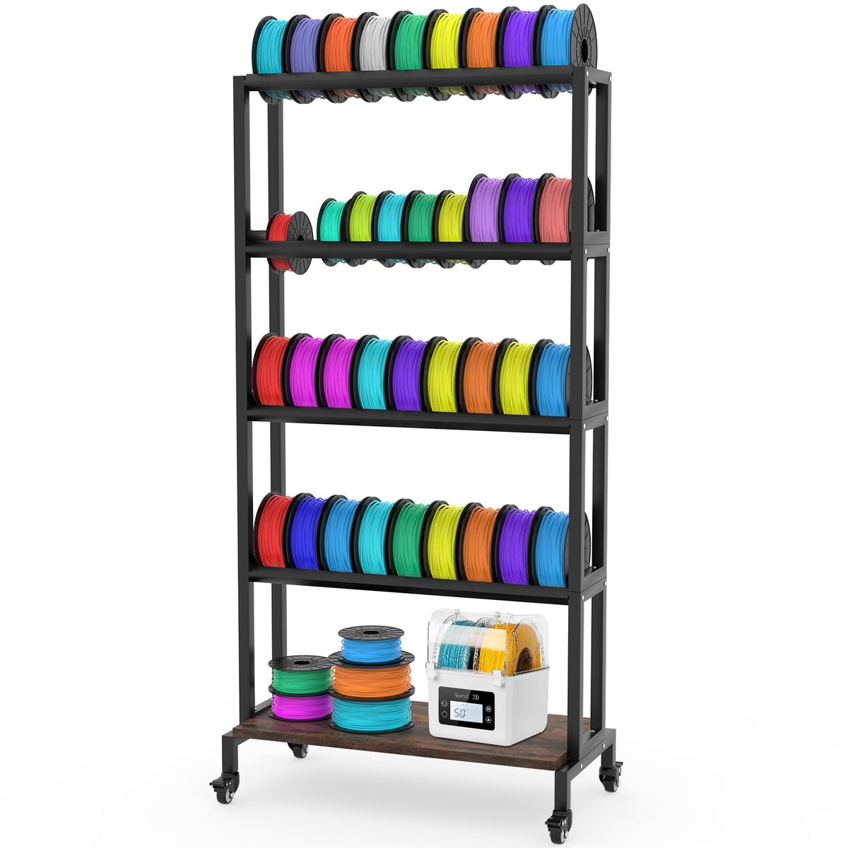 Ormeli 3D Printer Filament Storage Rack, 5-Tier 3D | Home Organization - Image 1