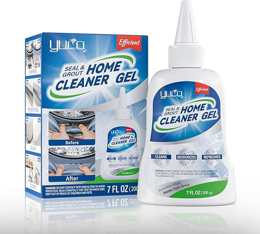 YUCO Multipurpose Cleaner Gel for Stains Remover, Quick Effect Safe and Easy To Use For Washer, Dishwashers, Refrigerators' Rubber Seals,Tiles,Walls,Floor Grouts, Shower Room, Caulk(1 Bottle of 7 OZ)