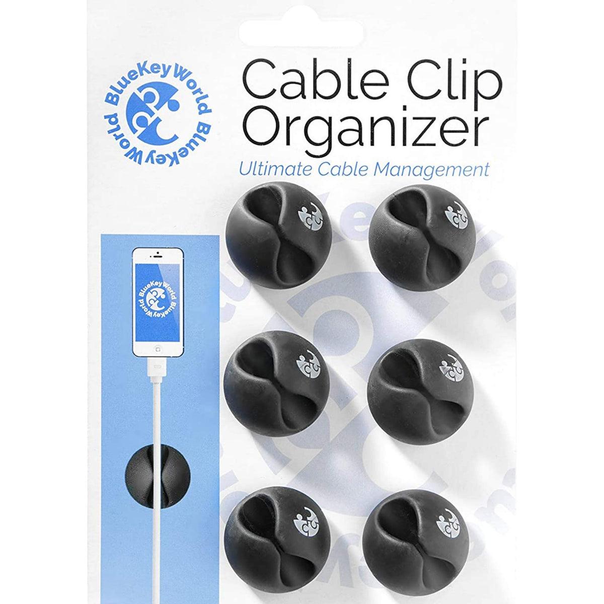 Cable Clips Management - Nightstand Accessories - Cord Organizer - Image 1