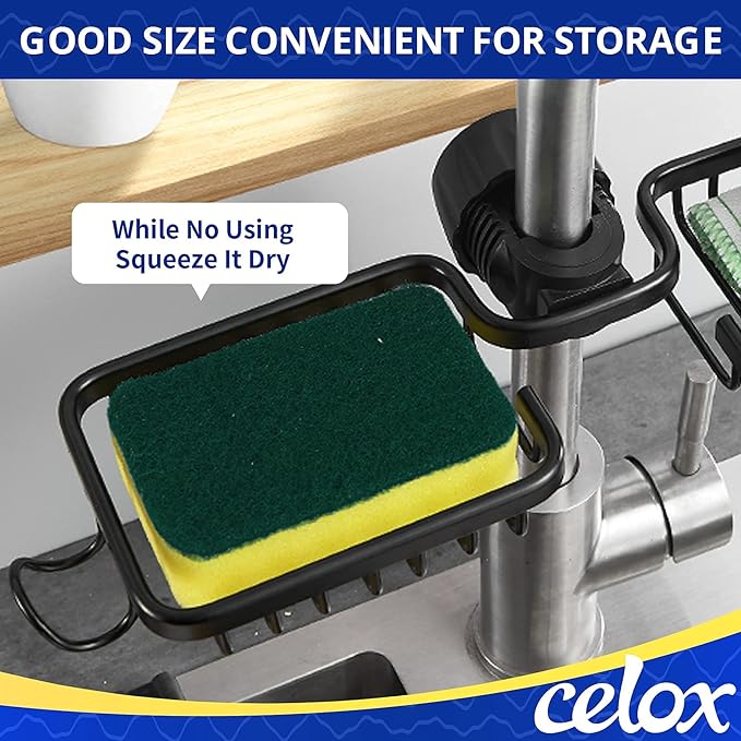 CELOX Non-Scratch Scrub Sponge for Washing Dishes, Yellow, 24Pack