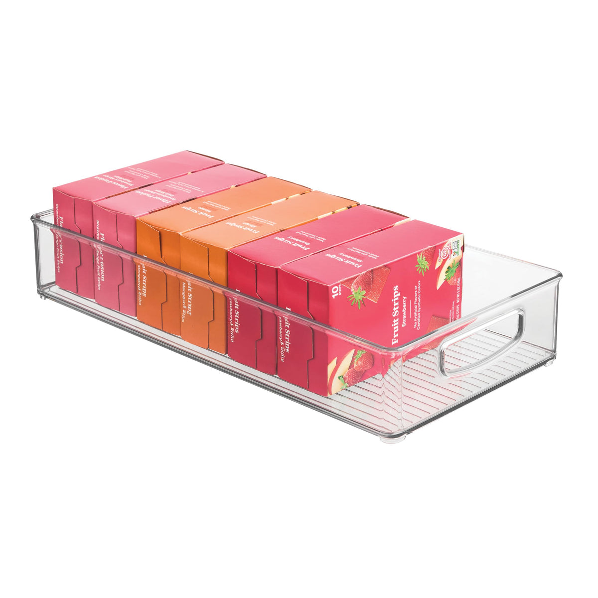 iDesign Stackable Clear Plastic Extra Long Pantry Organizers - Image 1