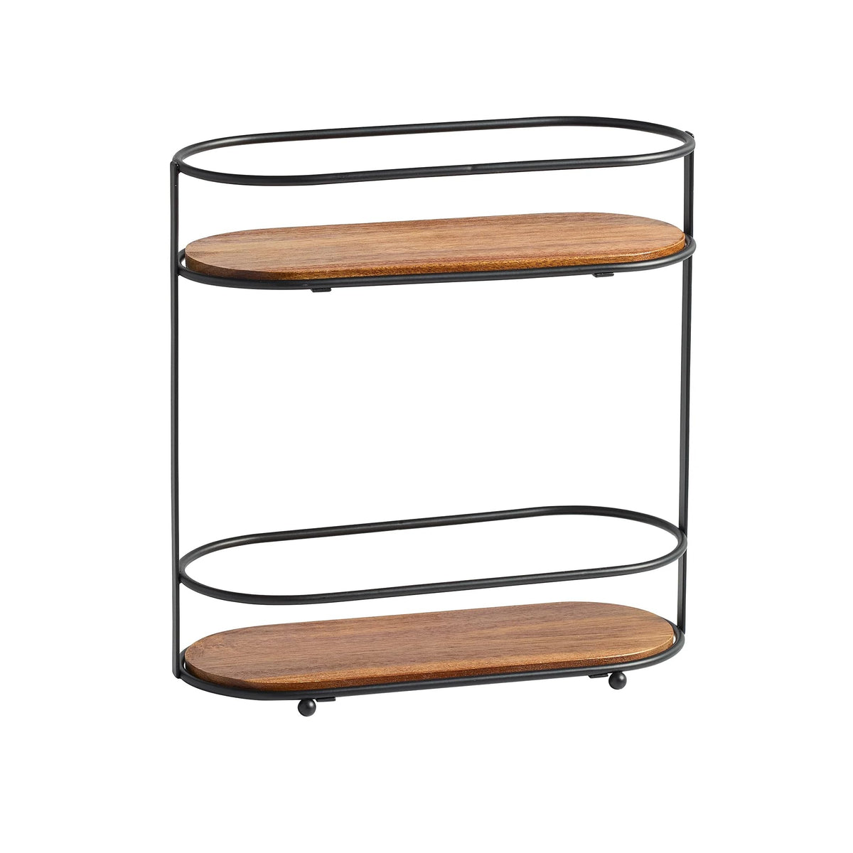2-Tier Vanity Organizer with Drawer and Side Basket, Countertop - Image 1