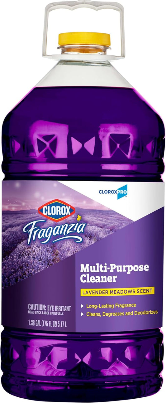CloroxPro Clorox Fraganzia Multi-Purpose Cleaner, Lavender Meadows Scent, 175 Fluid Ounces