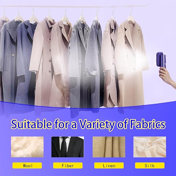 Portable Steamer for Clothes with Handheld Ironing Board, Travel Handheld Garments Steamer Mini Iron 1200W Small Size for Travel Home College Use, Fast Heat-Up, LCD Display, Rotatable Head