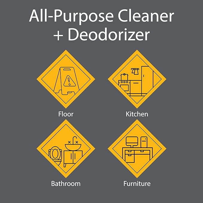 Pro-Grade All-Purpose Cleaner & Deodorizer - Deep Cleaning & Odor Eliminating Formula For Professional & Home Surfaces - 1 Gallon Concentrate - Citrus Breeze
