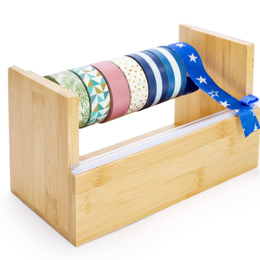 ZAVOOS Wood Masking Tape Dispenser, Multi Roll Craft Tape - Image 1