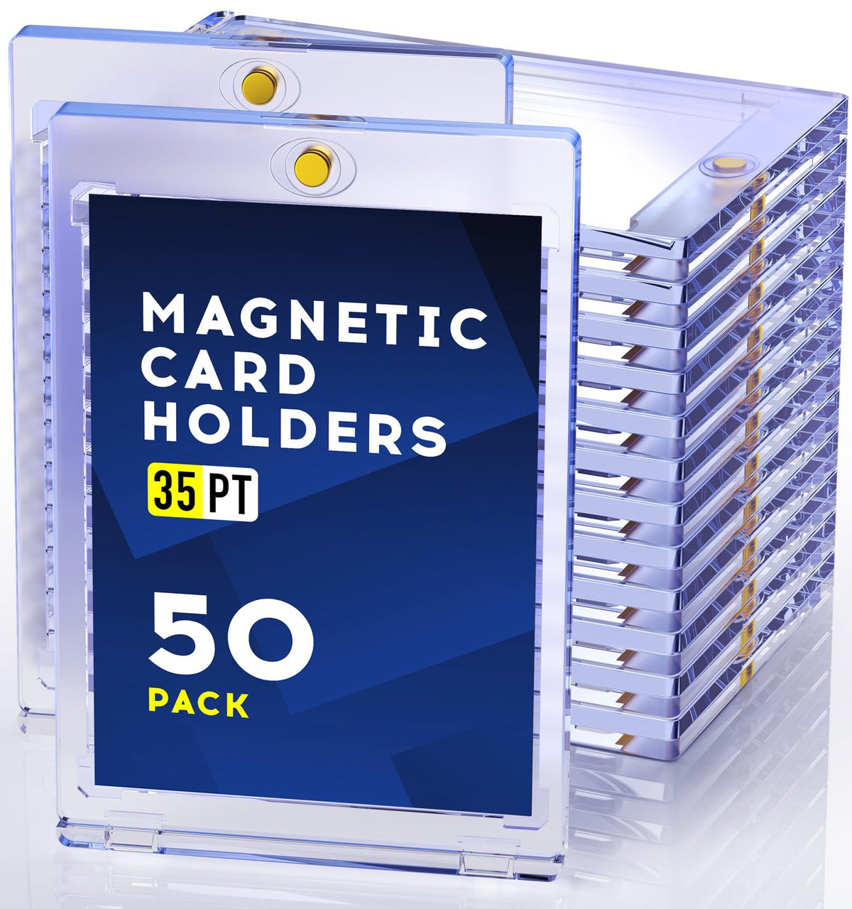 50ct Magnetic Card Holder, 35pt One Touch Card Holder for Trading - Image 1