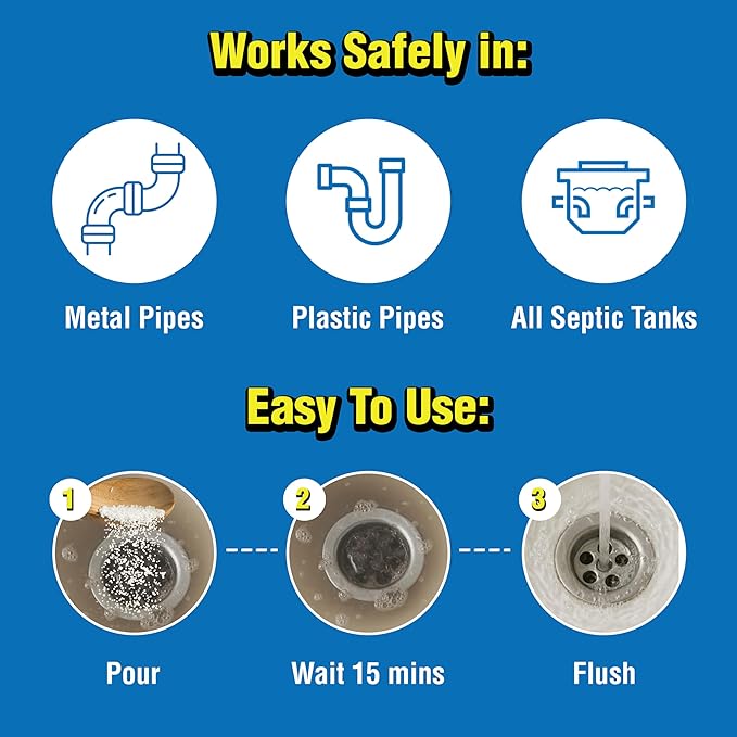 ComStar Pure Lye | 43 Pounds, 99% Pure Sodium Hydroxide Beads | Eco-Friendly, Industrial Strength, Drain Opener | Safe on Fixtures | Static-Free, Unique Beads for Soap Making (30-528)