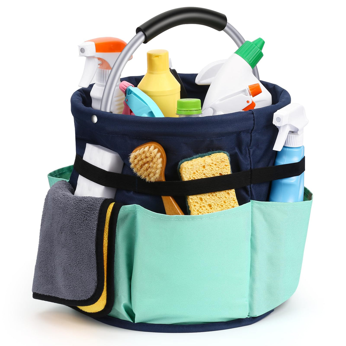 17L Cleaning Supply Caddy with Handle for Cleaning Supplies - Image 1