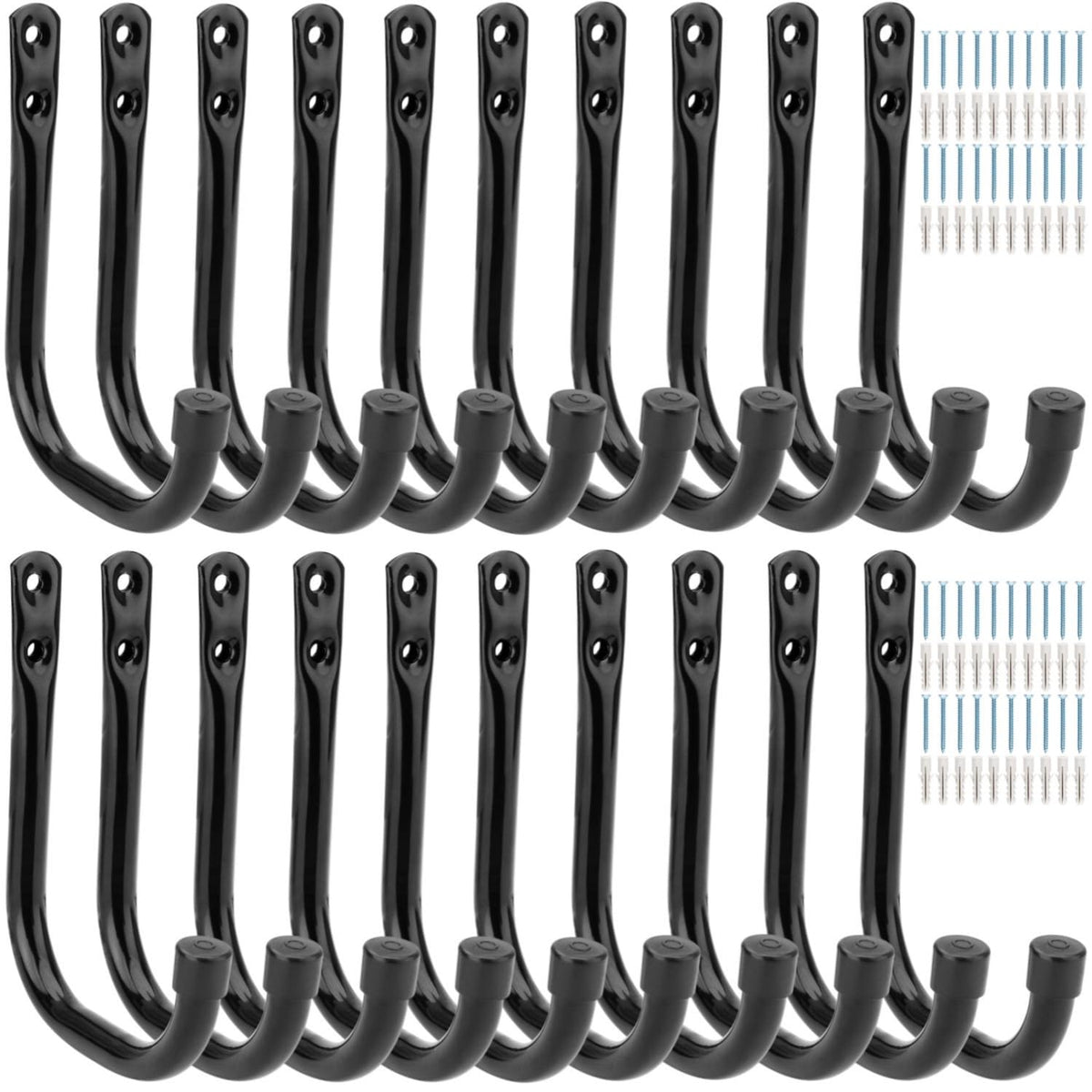 20 Pcs Heavy Duty Garage Storage Utility Hooks, 4.1Inch J - Image 1