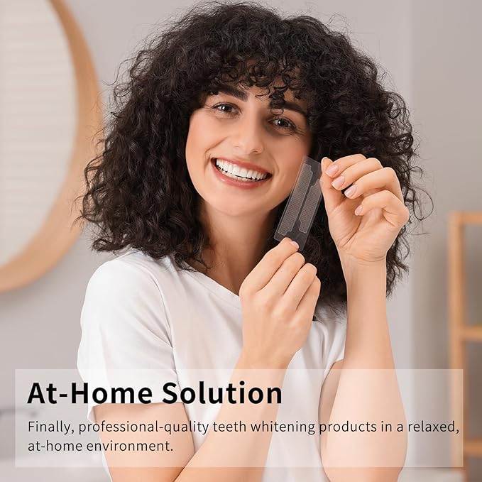 Teeth Whitening Strips Kit - 7 Treatments (14 Strips) - Contain Teeth Whitening Pen, Non-Slip, Sensitive Teeth Whitener, Teeth Whitener for Coffee, Tea,Wine, Tobacco, and Other Stains