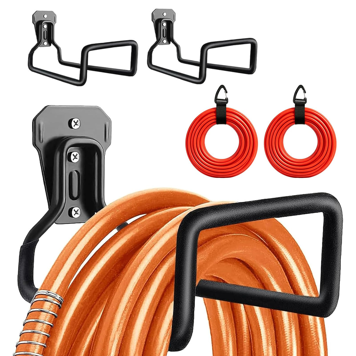 Hose Hanger Wall Mount, Garden Hose Holder Heavy Duty - Image 1
