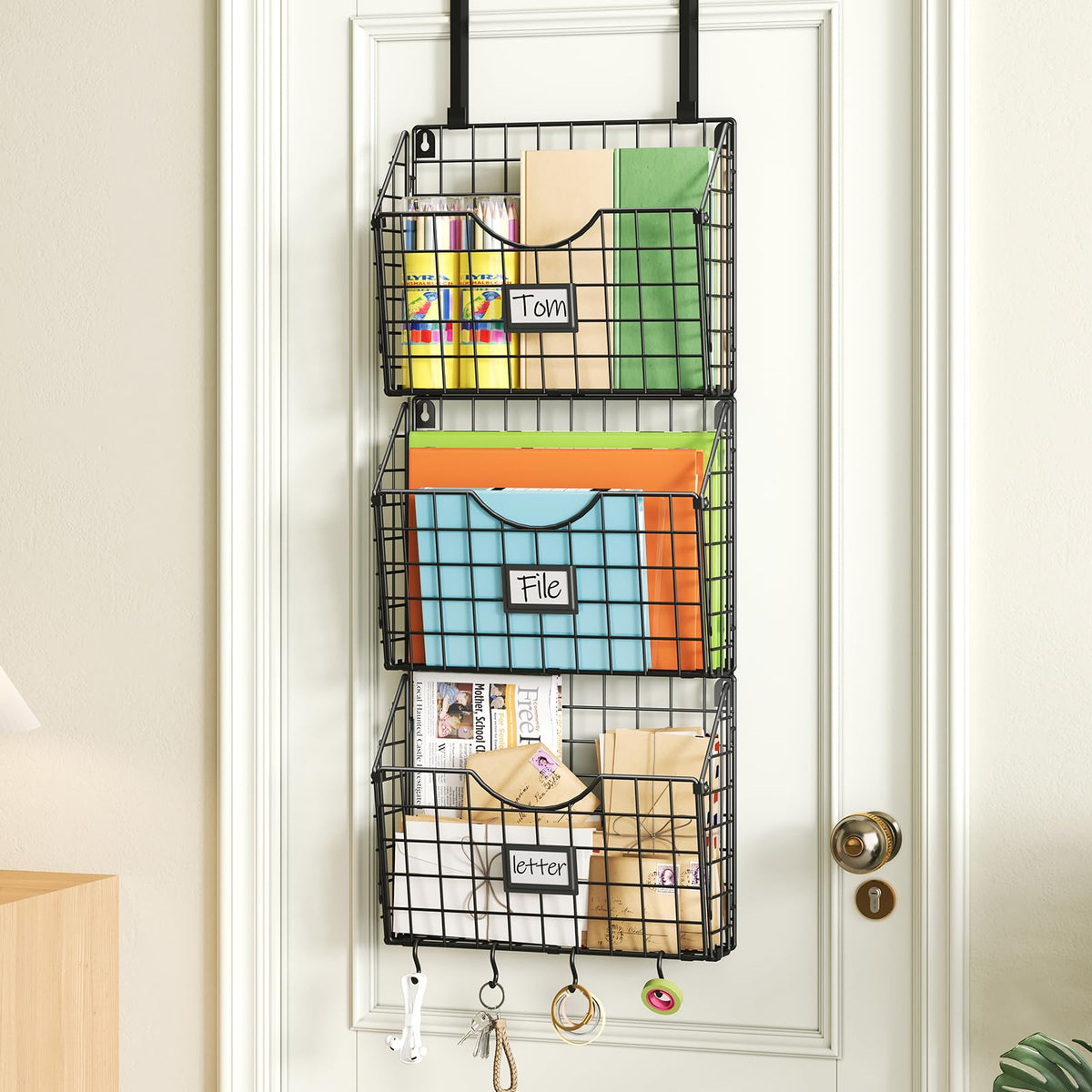 X-cosrack 3-Tier Hanging Wall Files with Door Hooks | All Products - Image 1
