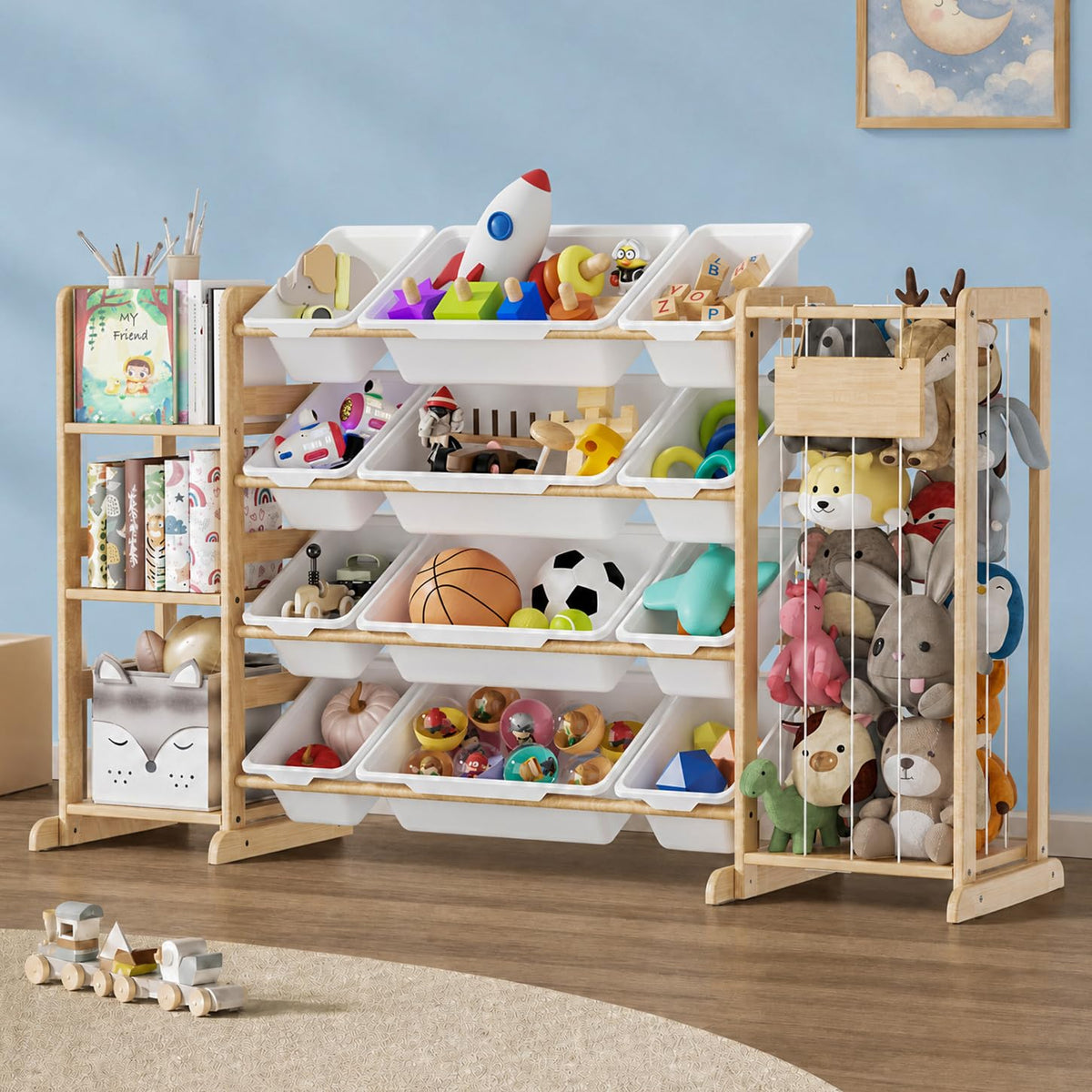 Toy Storage Organizer with Stuffed Animal Storage | Home Organization - Image 1