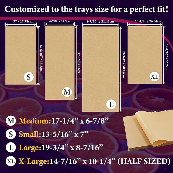 500 Packs Freeze Dryer Tray Mats For Harvest Right Freeze Dryer Accessories for Large Trays, Parchment Sheets, Freeze Dryer Tray Mats for Harvest Right