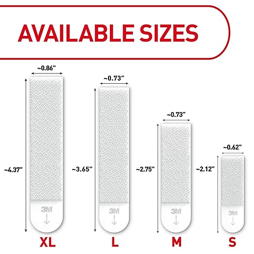 Command 20 lb XL Heavyweight Picture Hanging Strips 20 Pairs (40 Strips), Damage Free Hanging Picture Hangers, Heavy Duty Great for Home Decor, White Adhesive