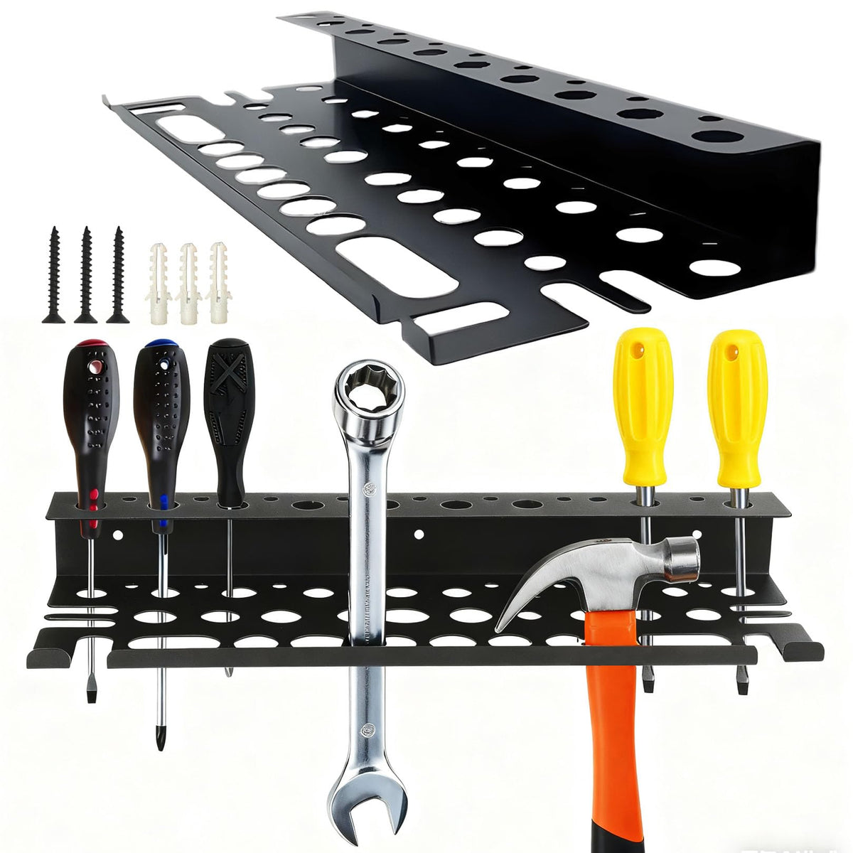 Screwdriver Organizer Wall Mount for Pliers, Screwdrivers - Image 1