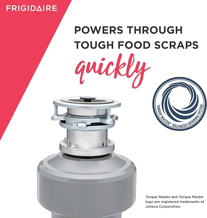 Frigidaire FF75DISPB1 HP Batch Feed Corded Garbage Disposer for Kitchen Sinks