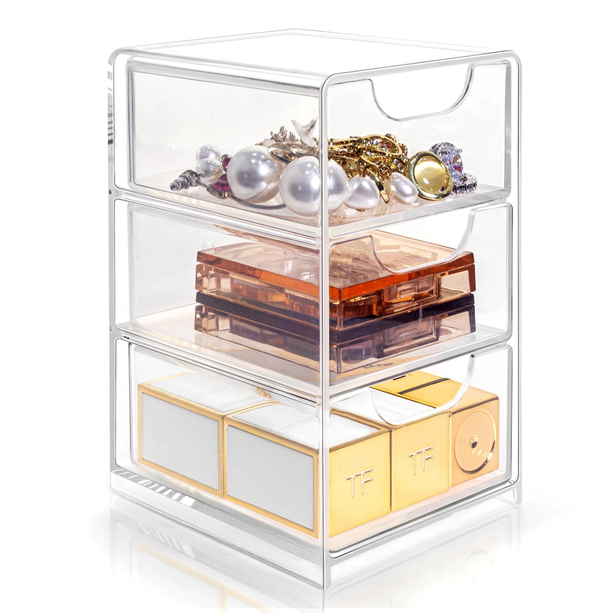 Small Desk Organizer with Drawer, Desktop Organization for Office - Image 1