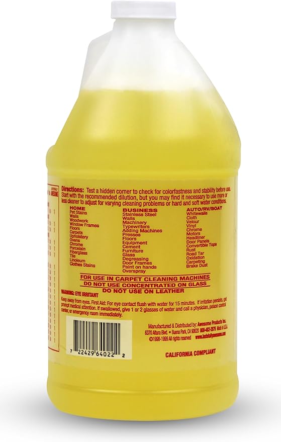 La's Totally Awesome All Purpose Cleaner, 4-Pack (64 oz Each) – Concentrated Formula, Degreaser, and Multipurpose Cleaner – Heavy Duty Bulk Cleaning Supplies for Home, Auto, Kitchen & Business