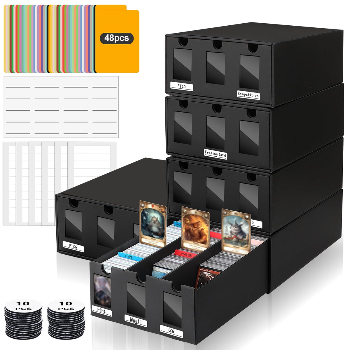 AOBOPLE Card Storage Box,15000+ Cardboard Trading Card - Image 1