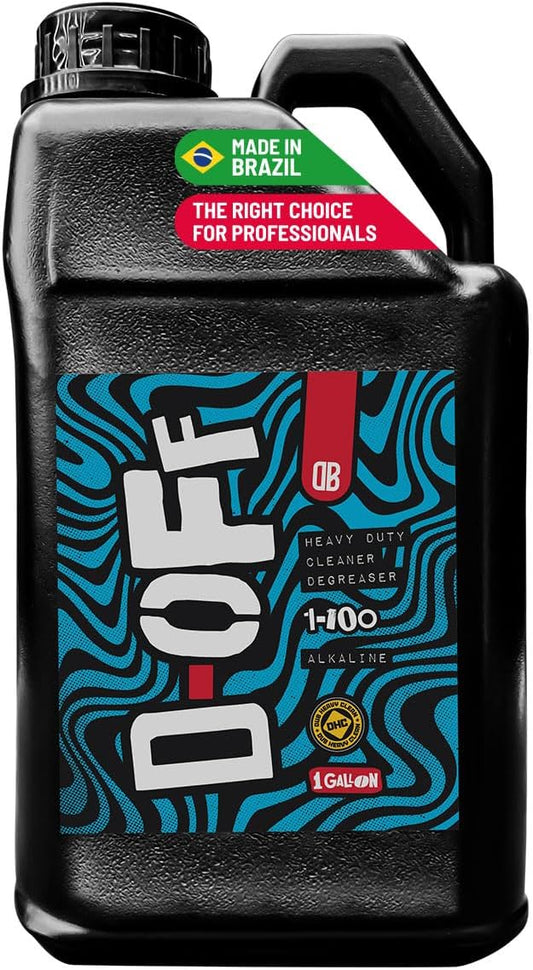 DUB BOYZ D-OFF Heavy-Duty Cleaner & Degreaser, Industrial Strength, Cuts Through Grease and Grime, Safe on Metal, Plastic, Rubber, Biodegradable & Phosphate-Free (128 Fl Oz)