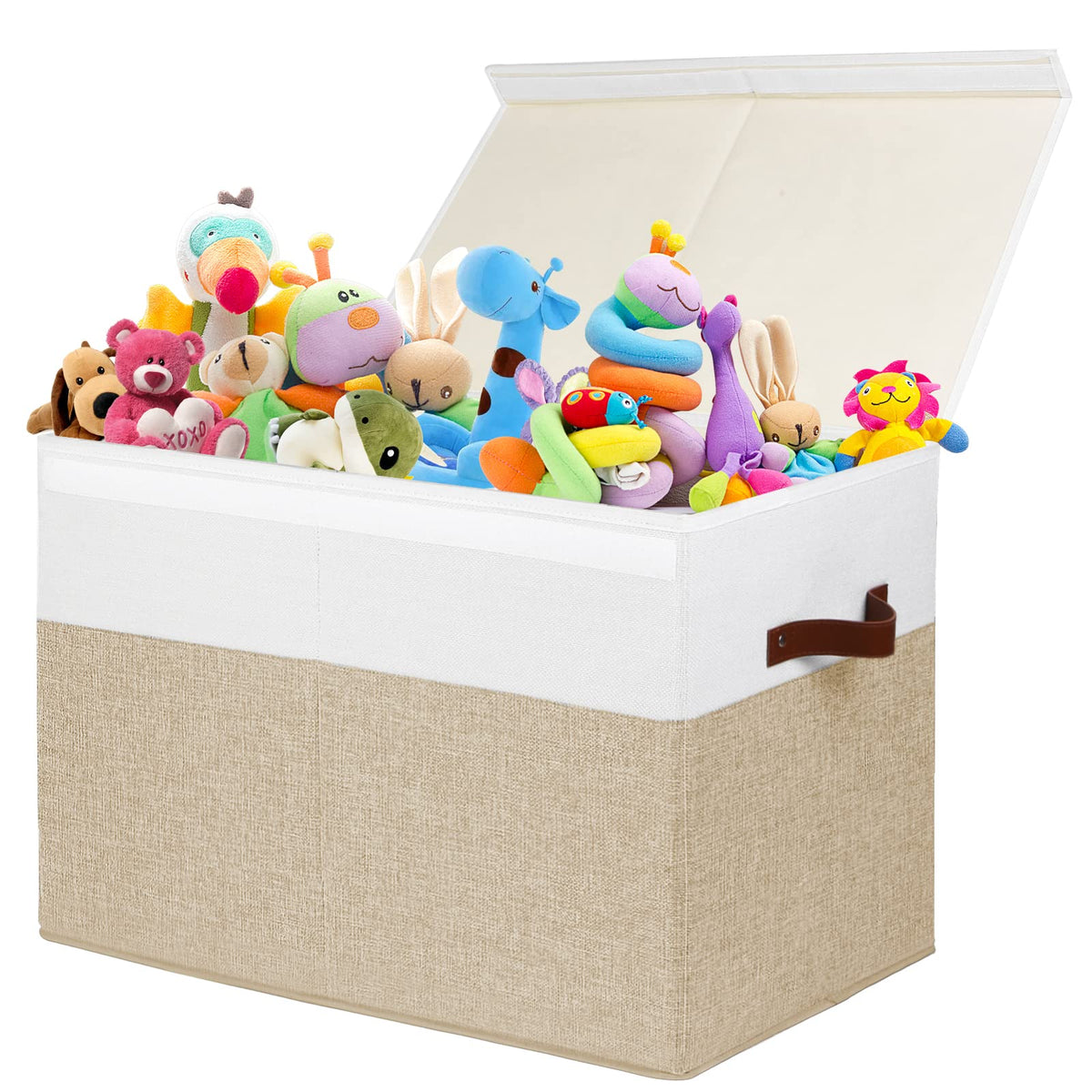 Large Toy Storage Box with Lid, Toy Chest Bin Boxes Basket - Image 1