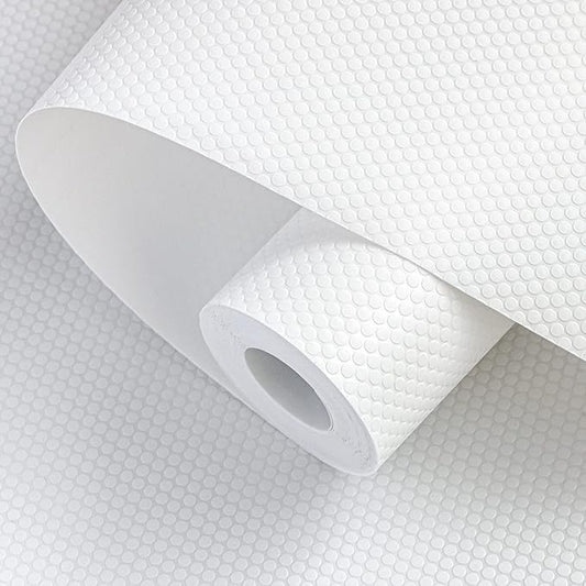 Shelf Liners 11 inch x 20 ft Kitchen Cabinets Liner Non-Stick Drawer Liners Drawer Mats EVA Protector Shelving Cupboard Lining (White, 11 inch x 20 ft)