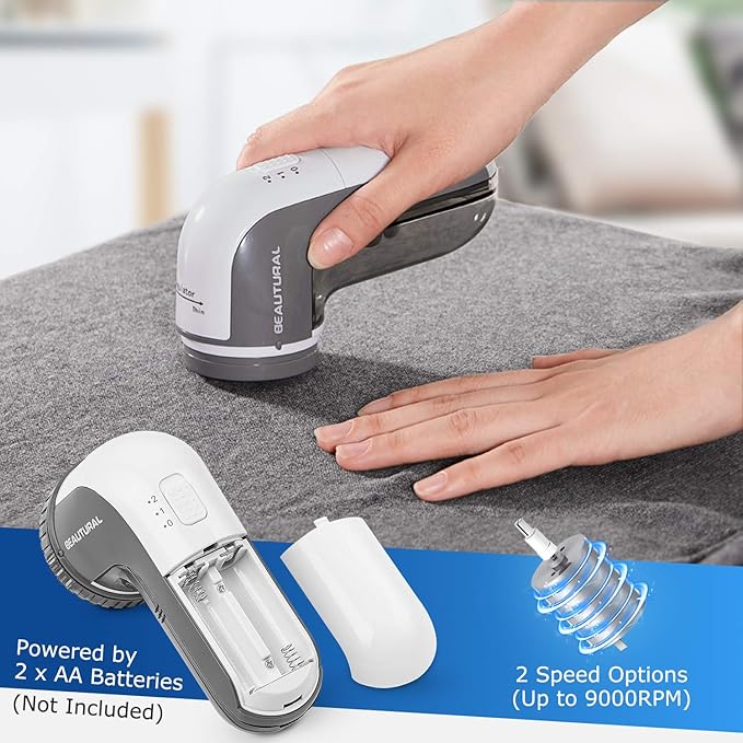 BEAUTURAL Fabric Shaver and Travel Mini Steam Iron