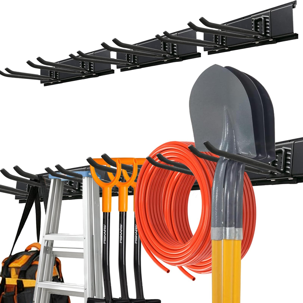 Garage Wall Organizer - 48in Heavy Duty Storage Rack (350lbs - Image 1