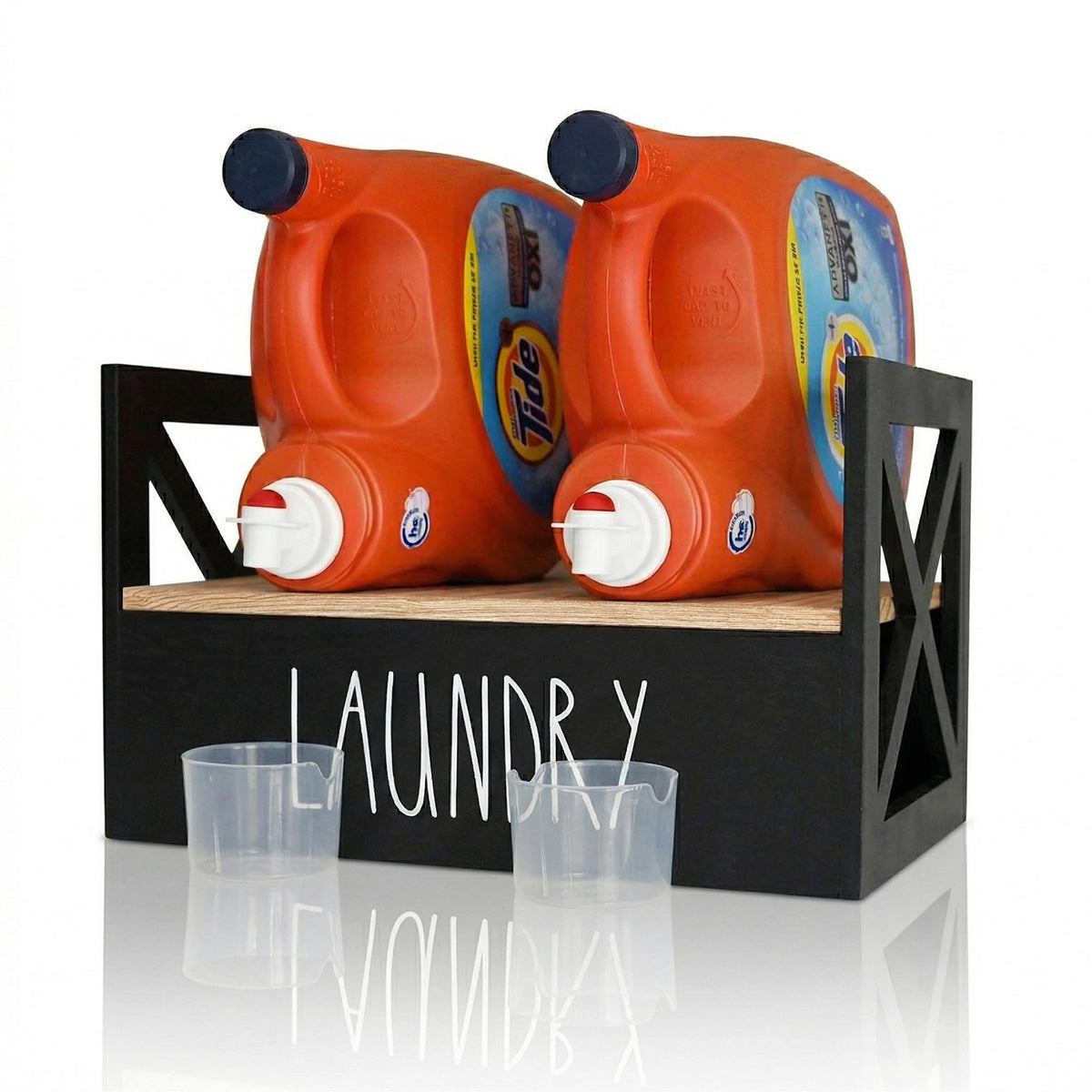 Detergent Holder for Laundry Room, Black - Image 1