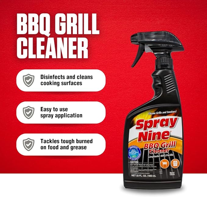 Spray Nine 15650 Barbeque Grill Cleaner, 22 oz.