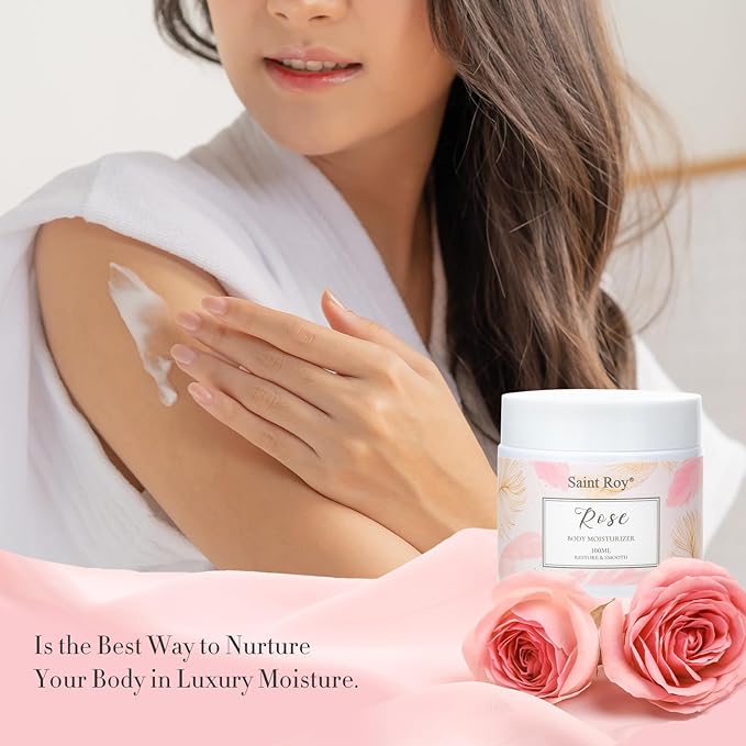 Spa Gifts for Women - 10pcs Self Care Kit with Rose Scented Facial Cleanser, Scrub, Body Wash, Clay Mask, Essential Oil