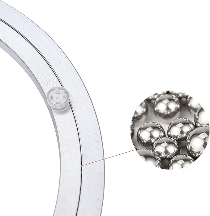 Aluminum Heavy Duty Lazy Susan Rotating Turntable Bearing Swivel Plate Hardware for Dining-Table (20 inch)