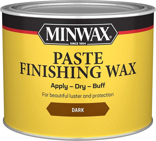 Minwax 786004444 Paste Finishing Wax, 1 Pound (Pack of 1), Dark, 16 Ounce