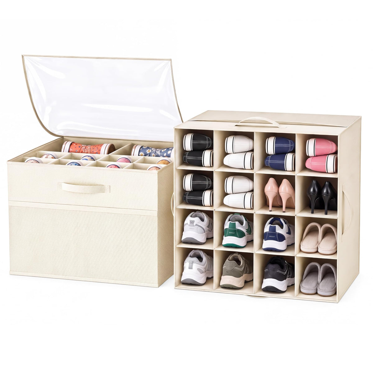 Shoe Organizer for Closet, Foldable Shoe Storage | Home Organization - Image 1