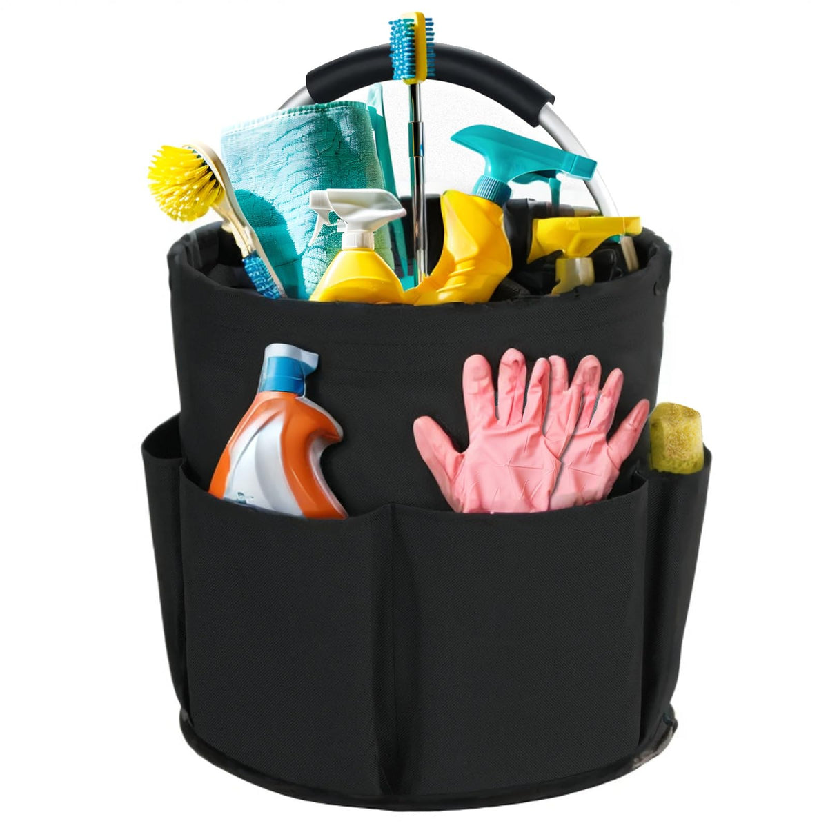 Cleaning Caddy with Handle, Cleaning Supplies Organizer - Image 1