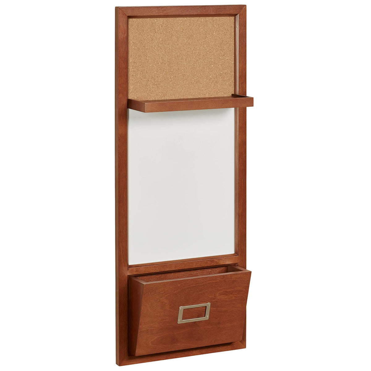 Orvis Wooden Wall Organizer with Dry Erase Board Natural Cherry - Image 1