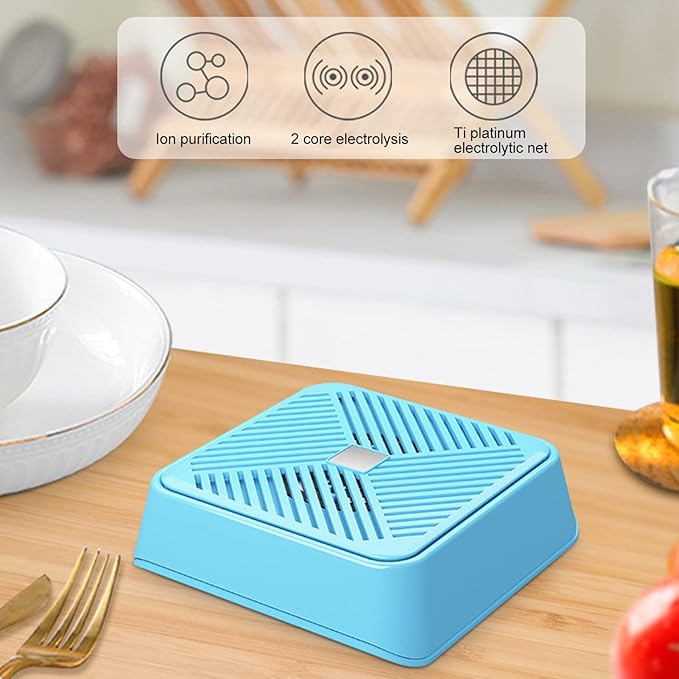 Mini USB Dishwasher, Blue Portable Dish Washing Machine with Ultrasonic Turbo Disinfection for Restaurant Travel Home Use