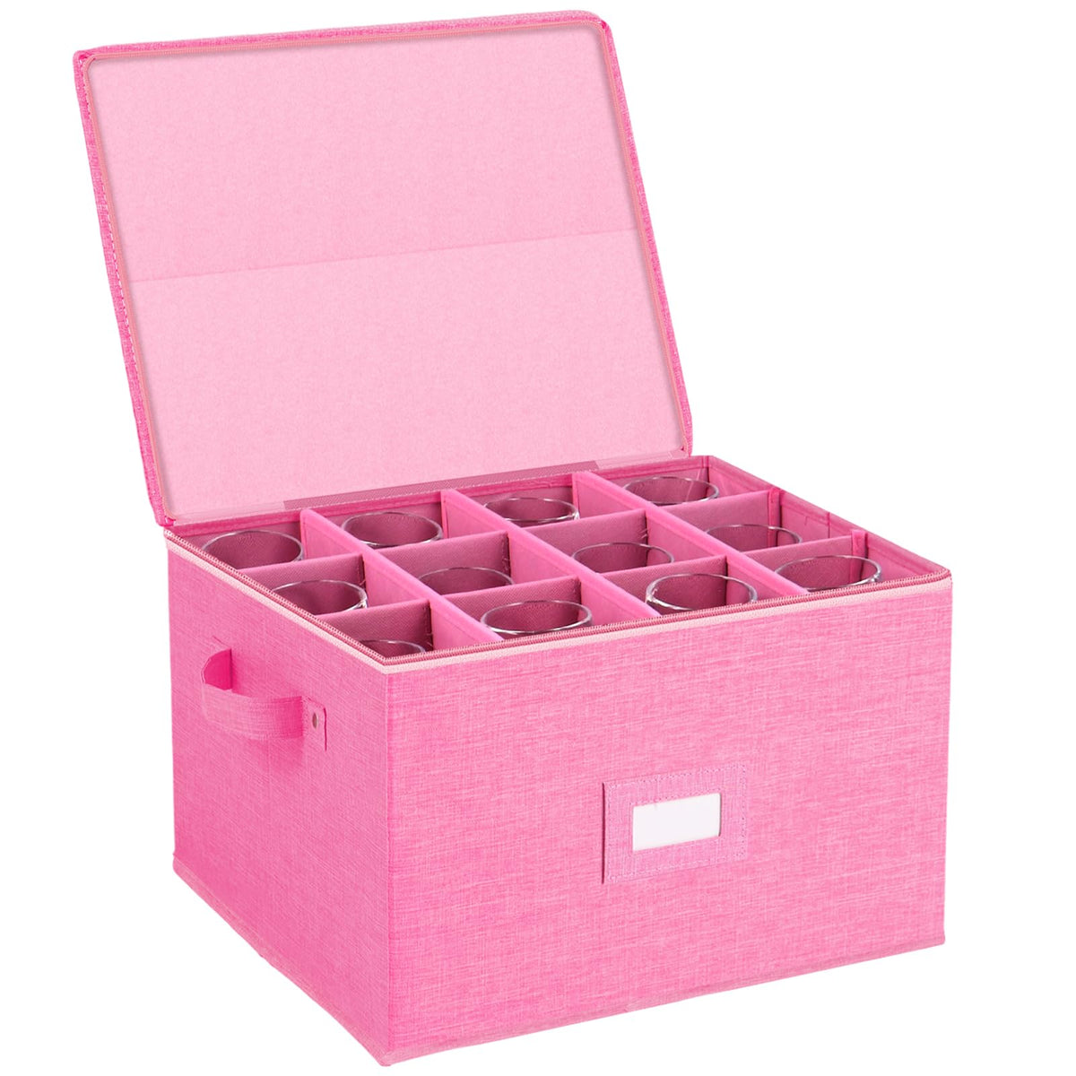 Wine Glass Storage Box, Stemware Storage Containers Cases - Image 1