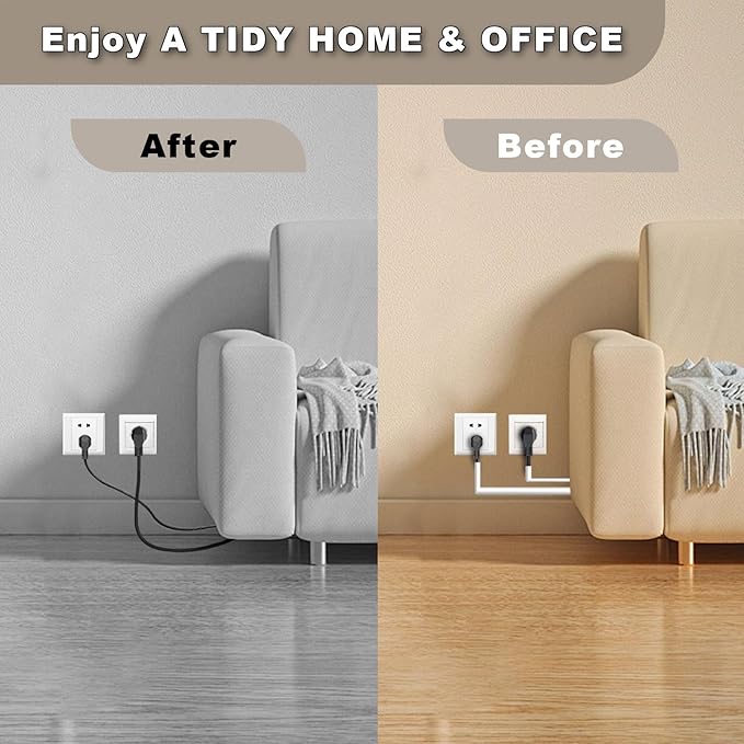 78" Silicone Cord Hider Wall Wall Cord Hider(1/4" Diameter) Cord Organizer Cord Covers Raceway Kit for Wires Hider Cable Management Under Desk W 0.54”× H 0.39”White