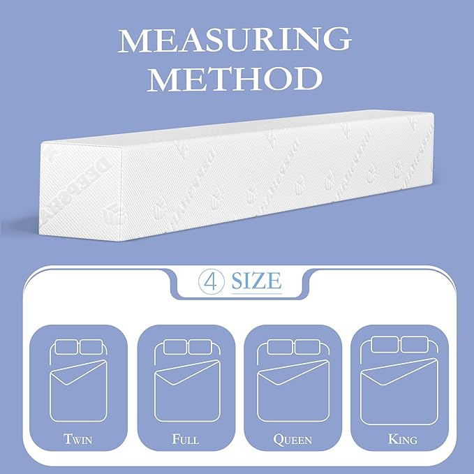 DEEPSHARK Mattress Gap Filler, Bed Gap Filler for King, Mattress Gap Filler Bed Mattress Extension Filler for Headboard Seams, Bed Space Space Cracks White(78"×8"×8", King)