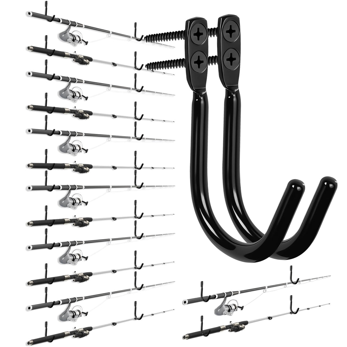 Fishing Rod Holder for Garage, Fishing Rod Holder - Image 1