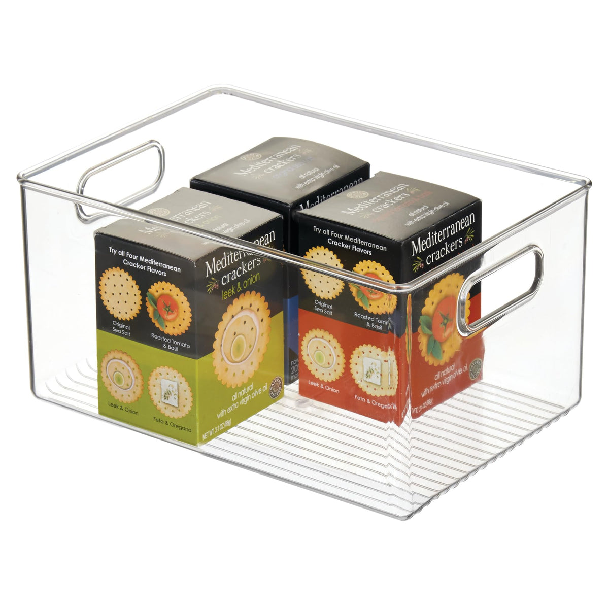 iDesign Plastic Pantry Storage Bin, Clear - Image 1