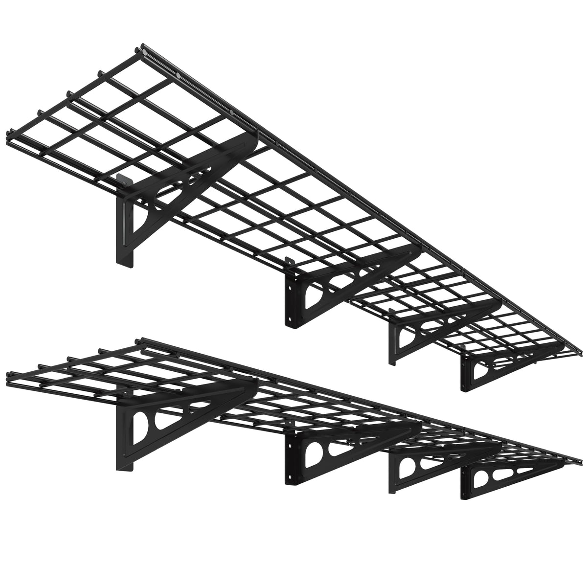 FLEXIMOUNTS 12-inch-by-72-inch Wall Shelf Garage Storage - Image 1