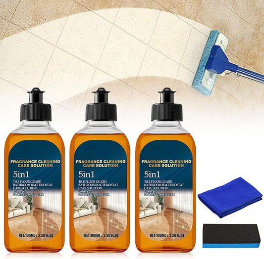 5 in 1 Floor Cleaner, 2025 New 5-in-1 Fragrance Cleaning Care Solution, Dual-Action Stain & Odor Remover for Hardwood Floors, Natural Shine for Mopping Home, Kitchen and Bathroom (3)