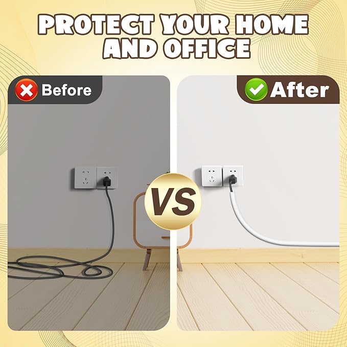 Wall Cord Hider 118 Inch, Self Adhesive Cable Hider Cord Cover for Wires, Flexible Wire Cover Cable Raceway for Cord Management W0.59 H0.39in White