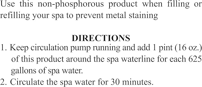 SpaChoice 1-Quart 6-Pack Premium Metal Free, Metal Gone for Spa Hot Tub, Made in USA